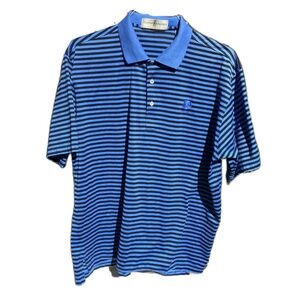 Cabo del Sol Golf Resort Fairway & Greene polo shirt blue black stripe L